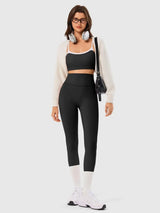 High Waist Scrunch Flare Leggings – Seamless Yoga Fit INNO MINT