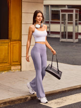 High Waist Scrunch Flare Leggings IN25FL016