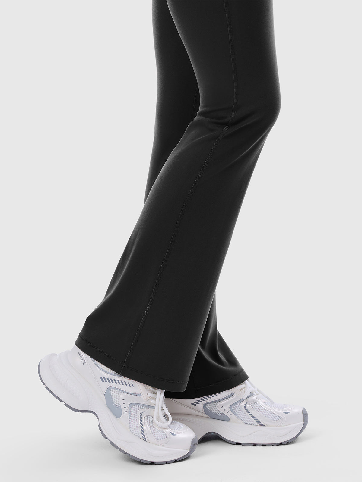 Side Tie Ruched Tummy Control High Waist Flare Leggings IN25FL021