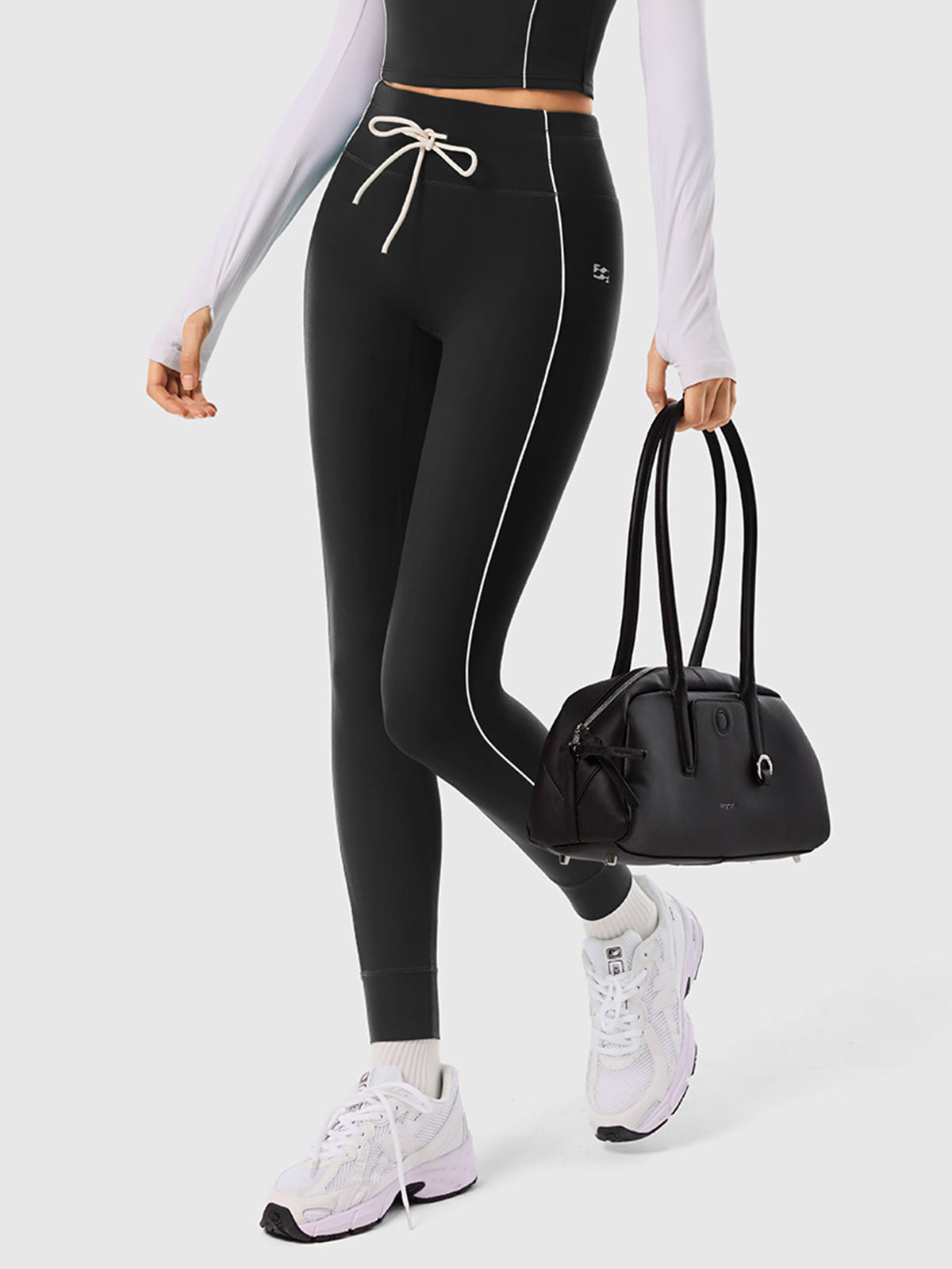 Drawstring Leggings for Women IN25FL041