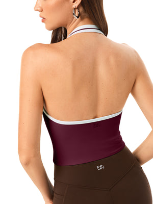 Open Back Halterneck Tank Top