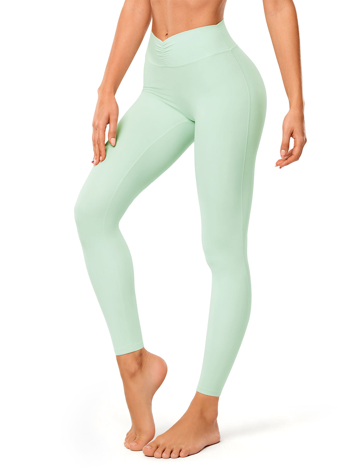 INNOMINT Women's No-Front-Seam High-Waisted Leggings