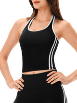 ❄︎ INNOMINT Women's Striped Halter Longline Tank Top