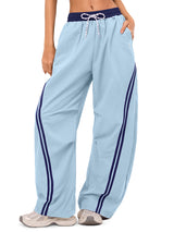 INNOMINT Baggy Barrel Pants Wide Leg Y2K Striped Sweatpants