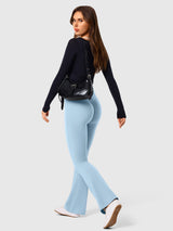 High Waist Scrunch Flare Leggings IN25FL016