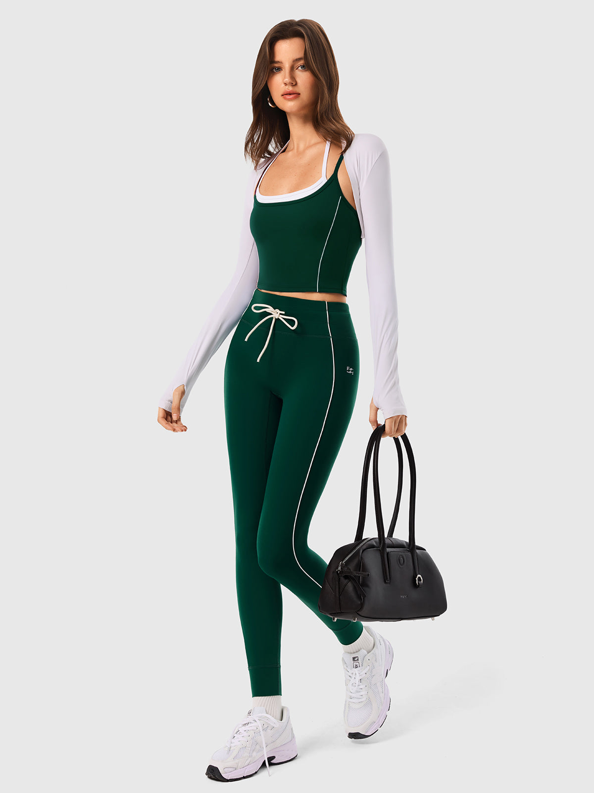INNOMINT Women's High-Waisted Seamless Leggings with Drawstring