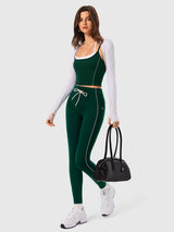 INNOMINT Women's High-Waisted Seamless Leggings with Drawstring
