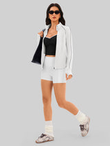 Soft and comfortable zip-up jacket IN25FJ040