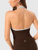 Open Back Halterneck Tank Top IN25FB023