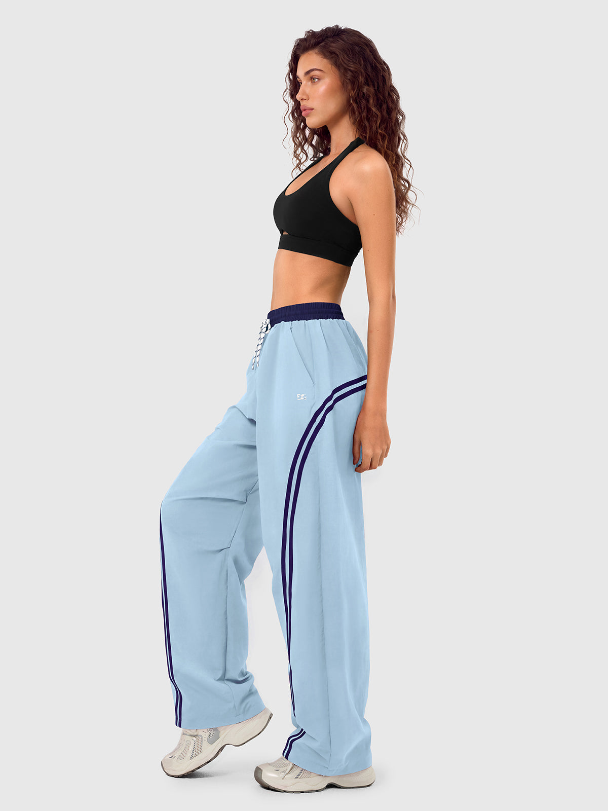 INNOMINT Baggy Barrel Pants Wide Leg Y2K Striped Sweatpants