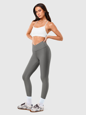 7/8 Yoga Waist Support Cross Waist Tights