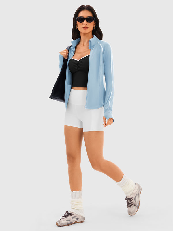 Soft and comfortable zip-up jacket