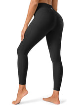 INNOMINT Women's V-Crossover High-Waisted Workout Leggings