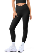 INNOMINT Women's V-Crossover High-Waisted Workout Leggings