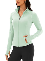 INNOMINT Women's Slim-Fit Full-Zip Workout Jacket