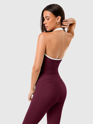 Open Back Halterneck Tank Top