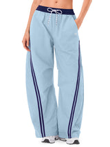 INNOMINT Baggy Barrel Pants Wide Leg Y2K Striped Sweatpants
