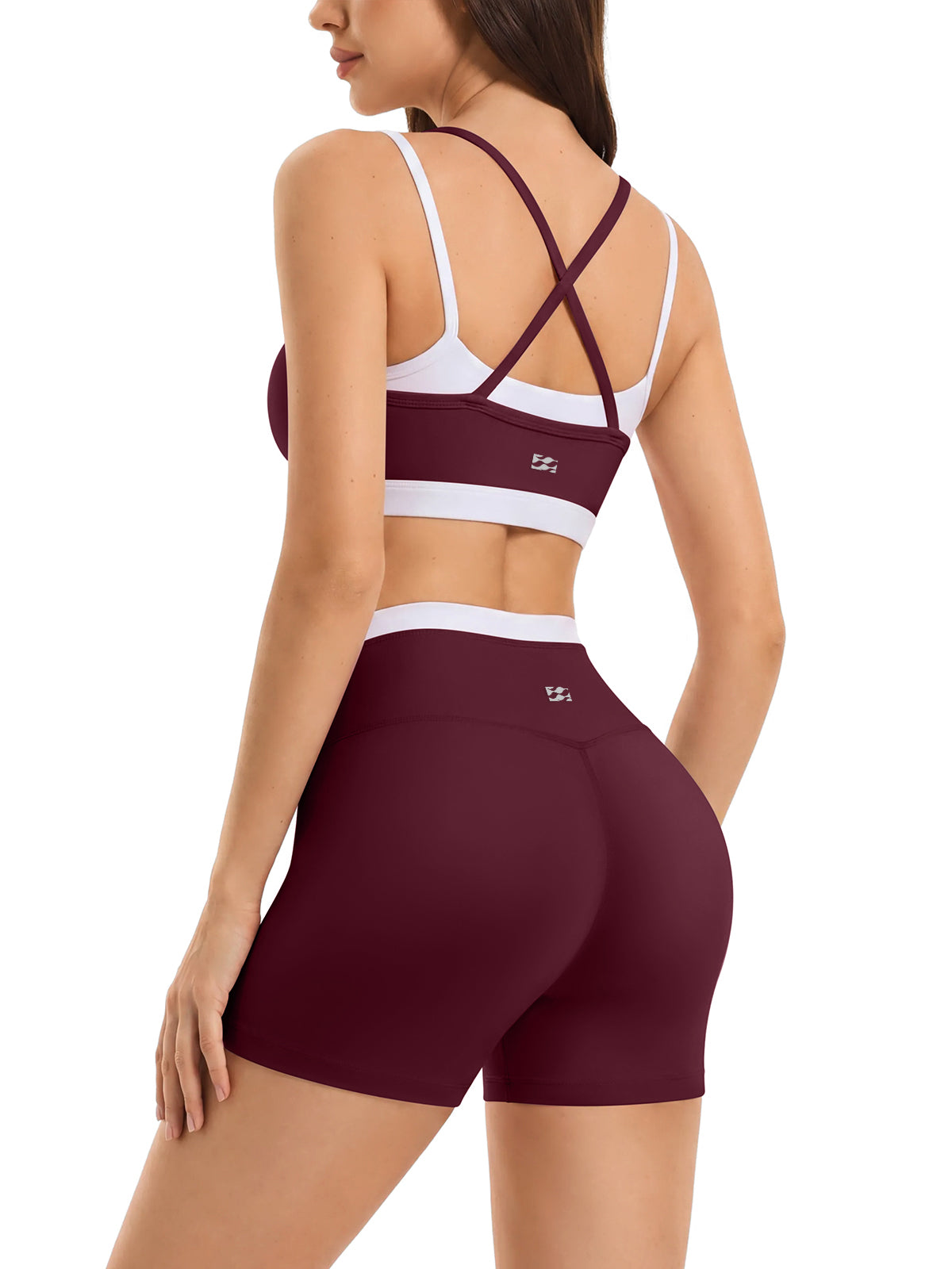 INNOMINT Women's 2-Piece Workout Set – Sports Bra & Seamless Shorts
