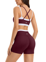 INNOMINT Women's 2-Piece Workout Set – Sports Bra & Seamless Shorts