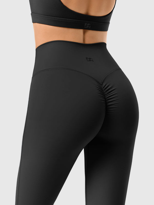 High Waist Scrunch Flare Leggings