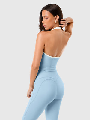 Open Back Halterneck Tank Top