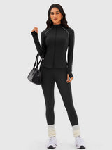 Soft and comfortable zip-up jacket IN25FJ040