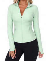 INNOMINT Women's Slim-Fit Full-Zip Workout Jacket