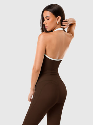 Open Back Halterneck Tank Top