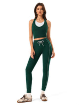 INNOMINT Women's High-Waisted Seamless Leggings with Drawstring