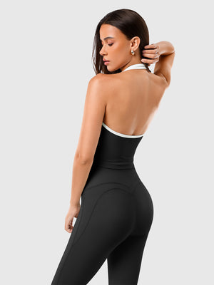 Open Back Halterneck Tank Top