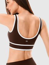 INNOMINT™ Women's Square-Neck Striped Sports Bra