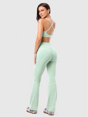 Hip-Lifting Flared Yoga Pants