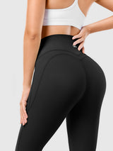 INNOMINT Women's V-Crossover High-Waisted Workout Leggings