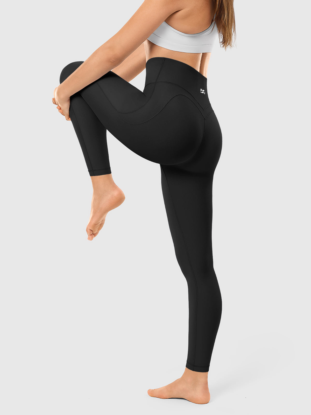 INNOMINT Women's V-Crossover High-Waisted Workout Leggings