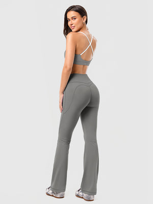 Hip-Lifting Flared Yoga Pants