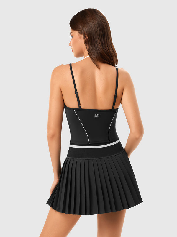 Faux 2 Piece Layered Vest