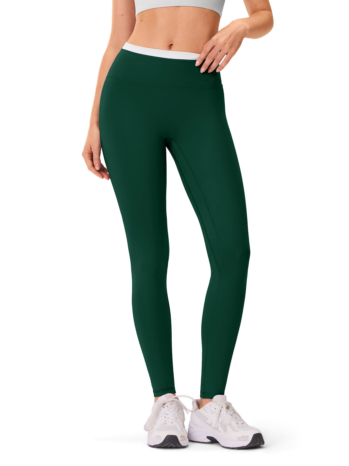 INNOMINT Women's High-Waisted Seamless Yoga Leggings – 25" Inseam