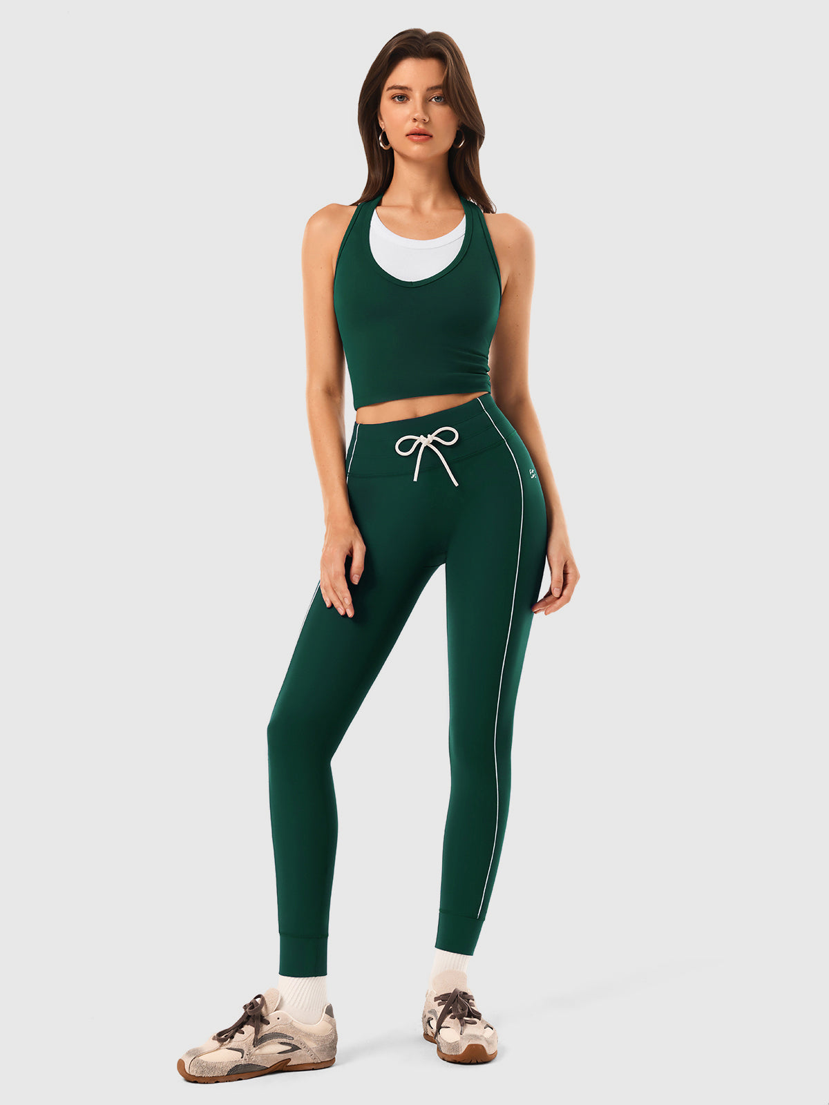 INNOMINT Women's High-Waisted Seamless Leggings with Drawstring