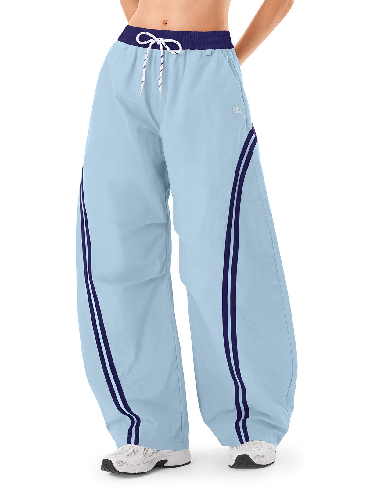 INNOMINT Baggy Barrel Pants Wide Leg Y2K Striped Sweatpants