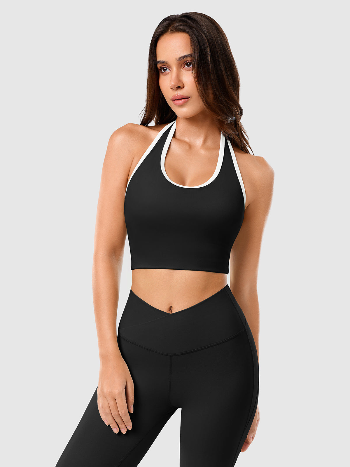 Open Back Halterneck Tank Top IN25FB023