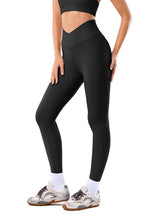 INNOMINT Women's V-Crossover High-Waisted Workout Leggings