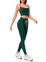 INNOMINT Women's 2-Piece Workout Set – Seamless Leggings & Tank Top