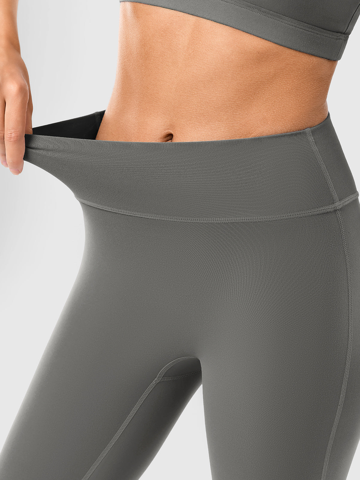 Straight-Waisted Seamless Yoga Leggings IN25FL033