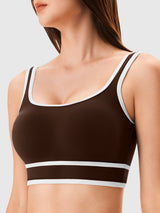 INNOMINT™ Women's Square-Neck Striped Sports Bra