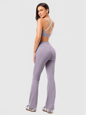Hip-lifting flared yoga pants