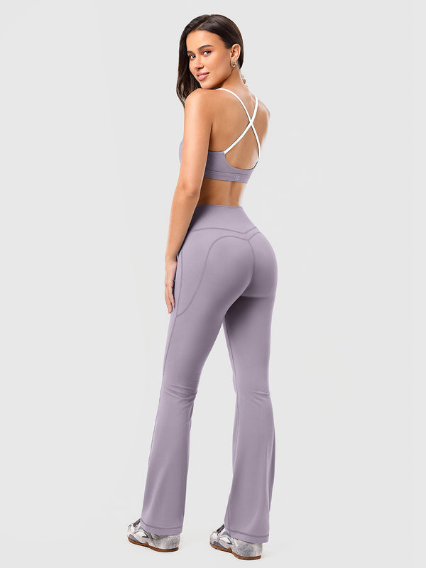 Hip-lifting flared yoga pants
