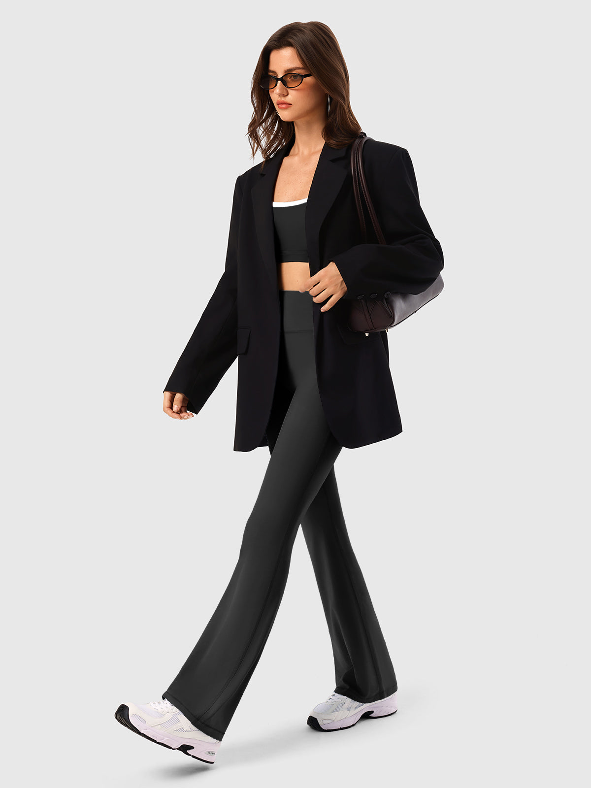 High Waist Scrunch Flare Leggings IN25FL016