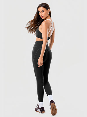 7/8 Yoga Waist Support Cross Waist Tights