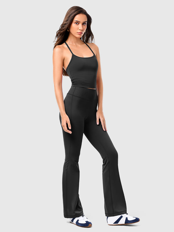 Hip-Lifting Flared Yoga Pants