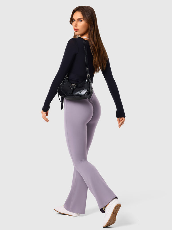 High Waist Scrunch Flare Leggings